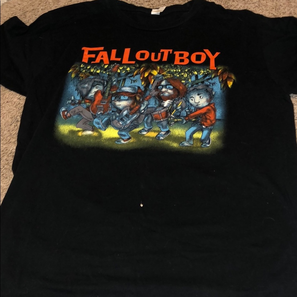 Fall out boy band tour shirt